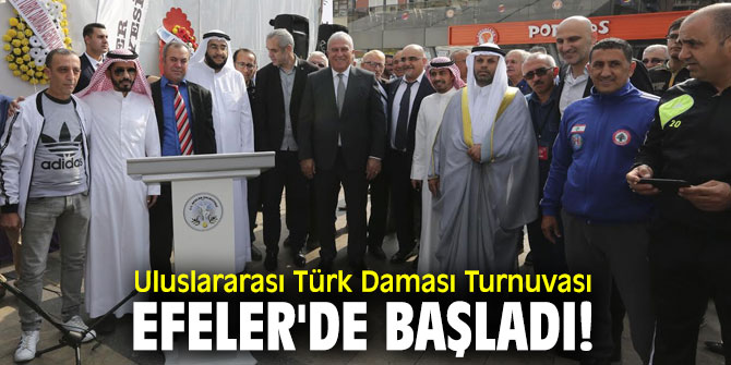 Uluslararası Türk Daması Turnuvası, Efeler'de başladı!