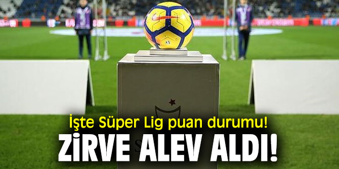 İşte Süper Lig puan durumu! Zirve alev aldı!