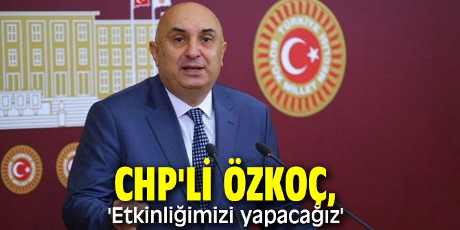 CHP'li Özkoç, 'Etkinliğimizi yapacağız'