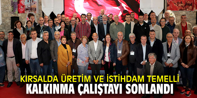 Kırsalda Üretim ve İstihdam Temelli Kalkınma Çalıştayı Sonlandı