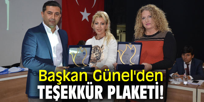 Başkan Günel'den Animal Resque ve Sunny Days For Animals derneklerine plaket 