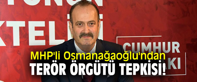 MHP'li Osmanağaoğlu'ndan terör örgütü tepkisi!
