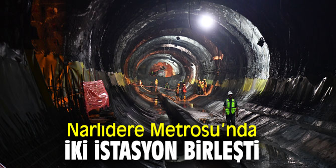 Narlıdere Metrosu’nda dev köstebek iki istasyonu birleştirdi