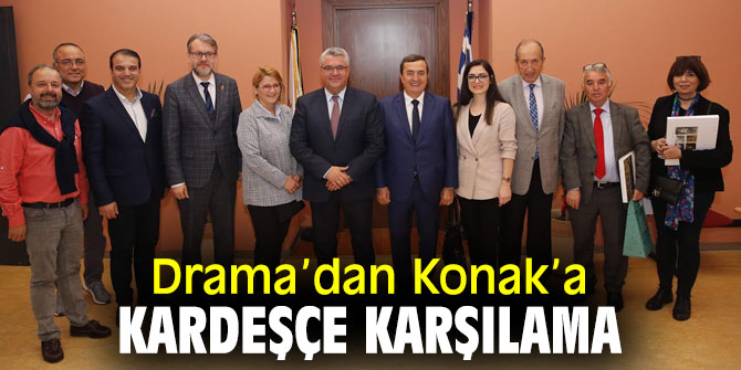 Başkan Batur'dan Drama Belediyesine ziyaret