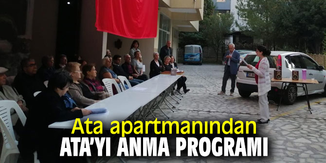 Ata Apartmanı sakinleri, Atatürk’ü andı!