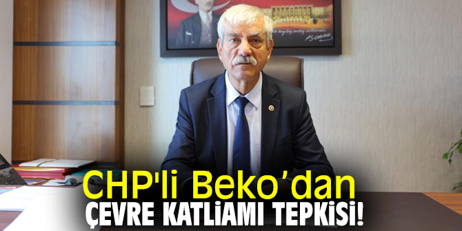 CHP'li Beko’dan çevre katliamı tepkisi!