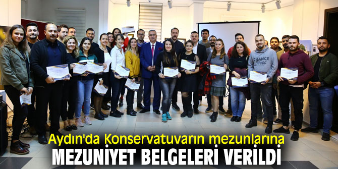 Aydın'da Konservatuvar öğrencileri mezuniyet belgelerini aldı!