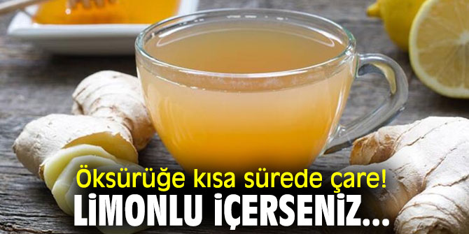 Öksürüğe kısa sürede çare! Limonlu içerseniz...
