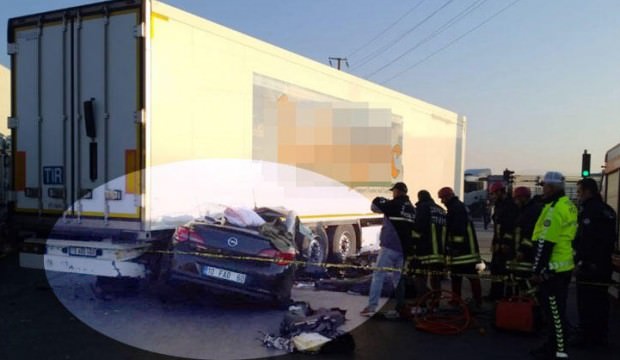 Trafik kazası! Feci şekilde can verdiler