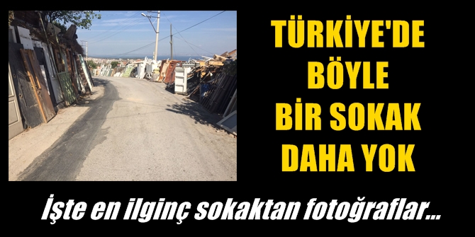 Türkiye'de böyle bir sokak daha yok! İşte fotoğrafları...