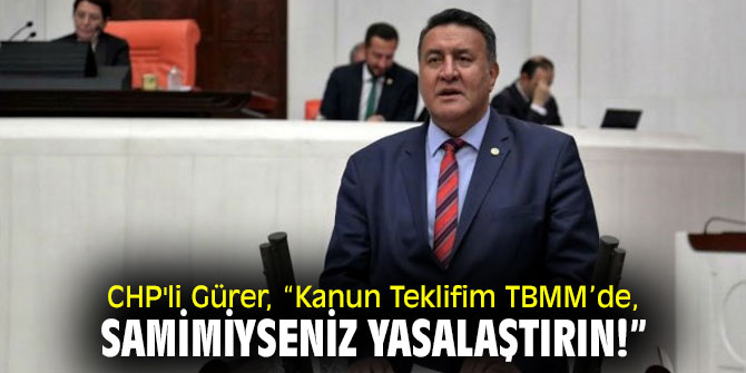 CHP'li Gürer'den Bakan Pakdemirli'ye çağrı!