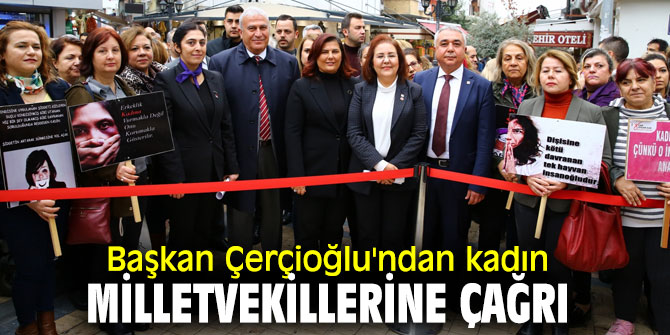 Başkan Çerçioğlu, 'Kadına şiddette görev parlamentonundur'
