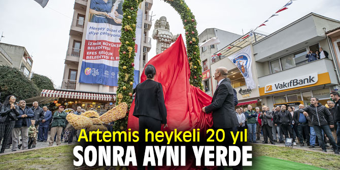 Artemis heykelinin açılışı yapıldı