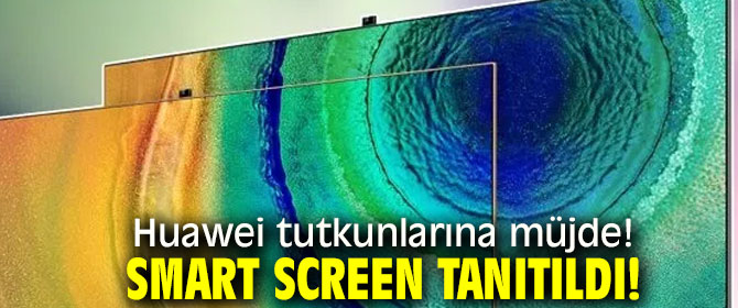 Huawei tutkunlarına müjde! Smart Screen tanıtıldı!
