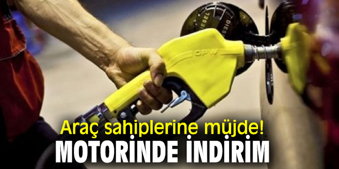 Araç sahiplerine müjde! Motorinde indirim