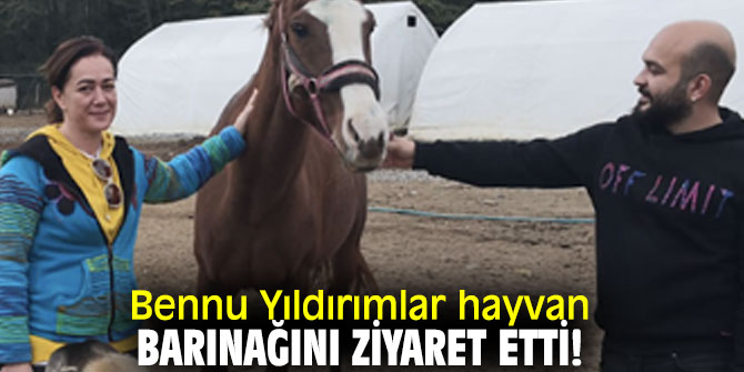 Bennu Yıldırımlar hayvan barınağını ziyaret etti!