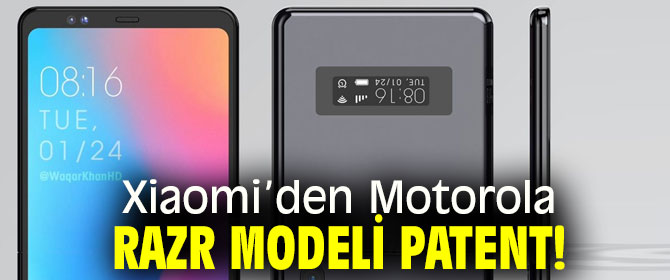 Xiaomi’den Motorola Razr modeli patent!