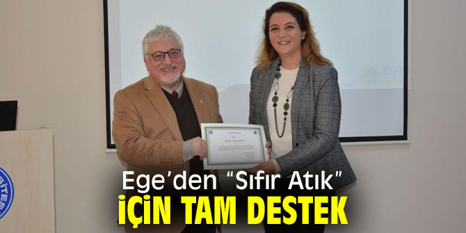 Prof. Dr. Kınal'dan “Sıfır Atık” desteği!