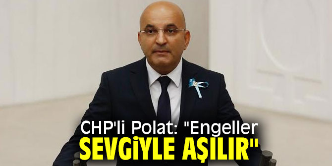 CHP'li Polat: "Engeller sevgiyle aşılır"