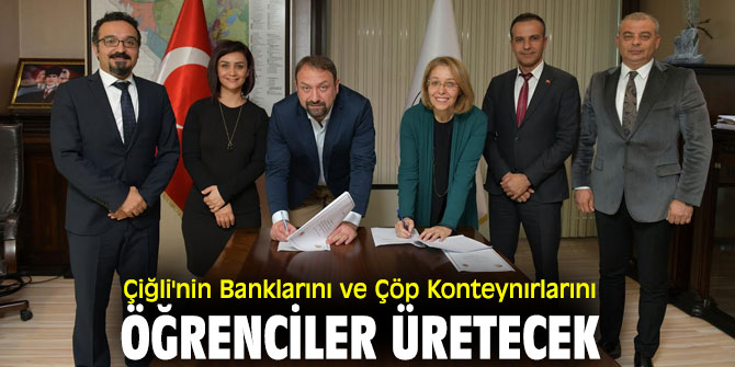 Çiğli Belediyesi ve 75. Yıl Mesleki ve Teknik Anadolu Lisesi'nden protokol