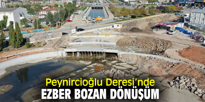 Peynircioğlu Deresi’nde dönüşüm projesi başladı!