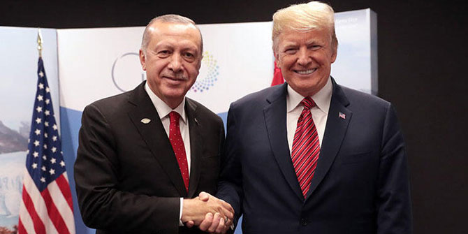 Cumhurbaşkanı Erdoğan ile Donald Trump bir araya geldi