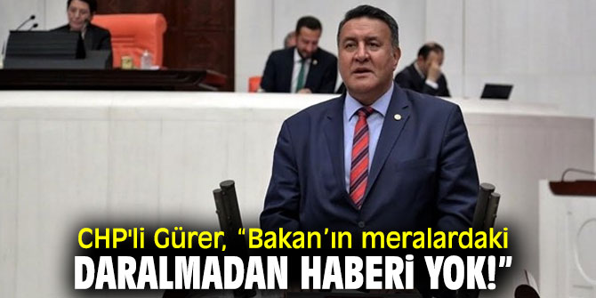 CHP'li Gürer, mera sorununa dikkat çekti!