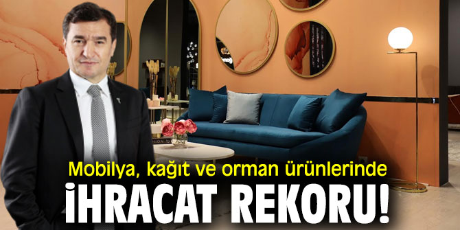 Mobilya, kağıt ve orman ürünlerinde ihracat rekoru!
