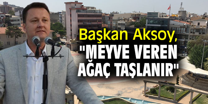 Başkan Aksoy, "Meyve veren ağaç taşlanır"