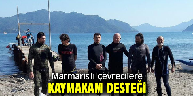 Marmaris Kaymakamı Ertuğ Şevket Aksoy'a çevrecilerden teşekkür!