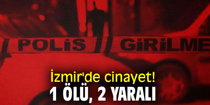 İzmir'de cinayet: 1 ölü, 2 yaralı