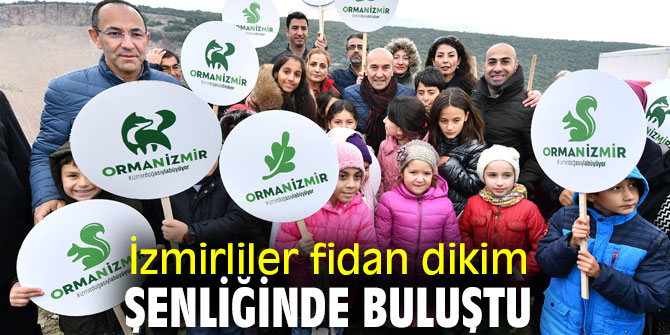 “Orman İzmir” kampanyasının ilk fidanları Bornova’da toprakla buluştu