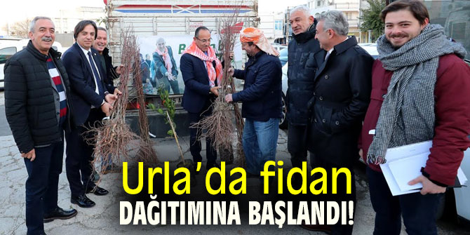 Urla’da fidan dağıtımına başlandı!