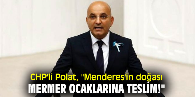 CHP'li Polat'tan mermer ocağı tepkisi!