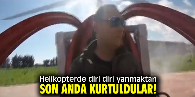 Diri diri yanmaktan son anda kurtuldular!