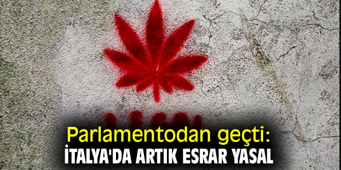 İtalya Parlamentosundan geçti: Artık esrar yasal