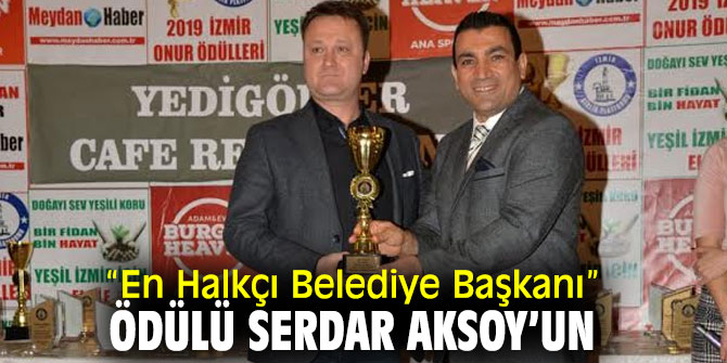 Başkan Aksoy'a ödül