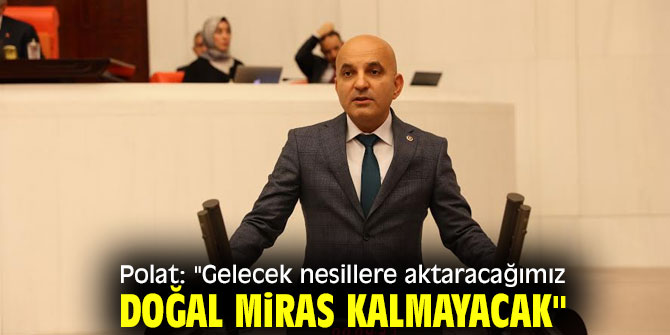 Polat: "Gelecek nesillere aktaracağımız doğal miras kalmayacak"