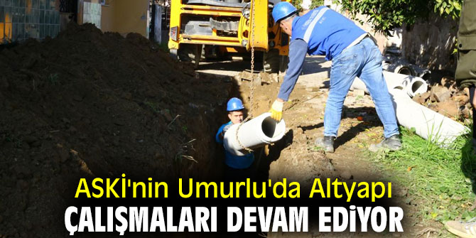 Umurlu'da Altyapı Çalışmaları sürüyor