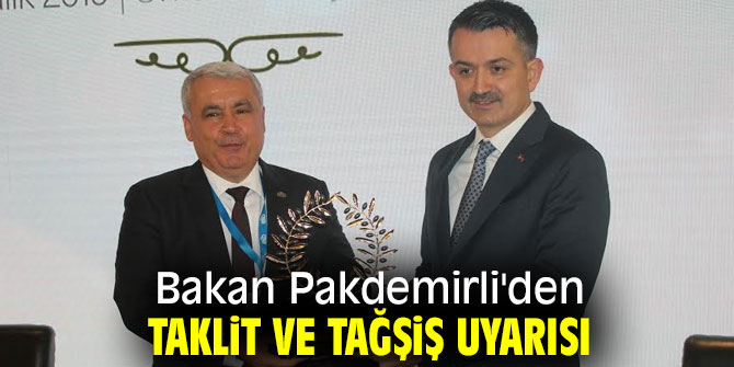 Bakan Pakdemirli Zeytin ve Zeytinyağı Çalıştayı'na katıldı!