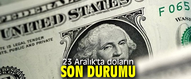 23 Aralık'ta doların son durumu