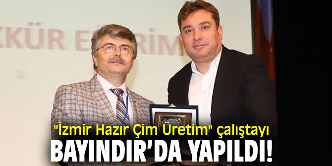 "İzmir Hazır Çim Üretim" çalıştayı Bayındır'da yapıldı!
