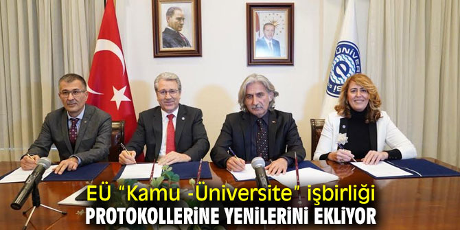EÜ “Kamu -Üniversite” işbirliği protokollerine iki ayrı proje eklendi!