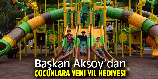 Menemen Şehir Parkı'na rengarenk oyun grubu!