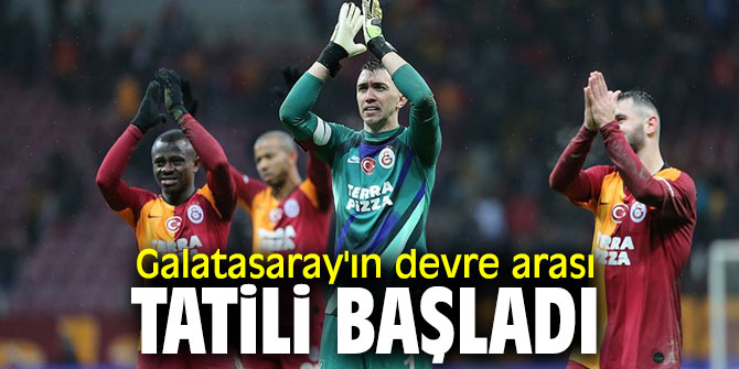 Galatasaray, 6 gün tatil yapacak