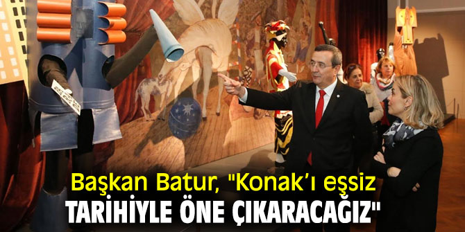 Başkan Batur'dan Picasso ve Gösteri Sanatı Sergisi’ne ziyaret