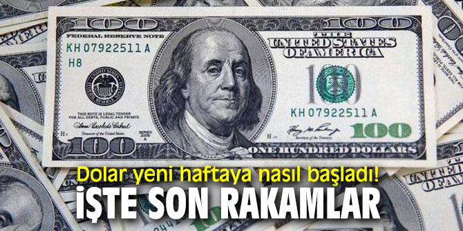 Dolar yeni haftaya nasıl başladı! İşte son rakamlar... 