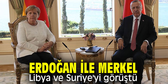 Cumhurbaşkanı Erdoğan, Angela Merkel ile görüştü