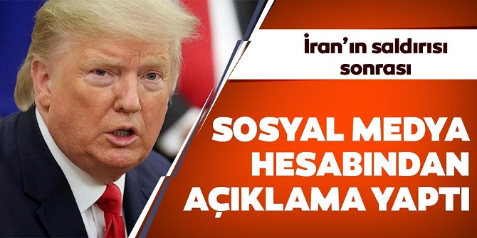 ABD Başkanı Donald Trump'tan ilk açıklama