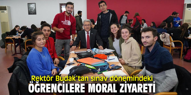Rektör Prof. Dr. Necdet Budak'tan öğrencilere ziyaret!